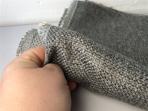 Møbelstof - med fin grov struktur i grey melange